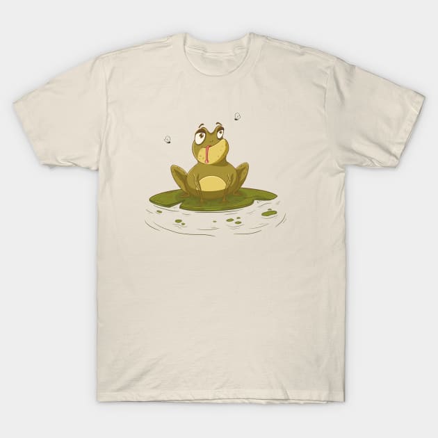 Hungry frog T-Shirt by Xatutik-Art